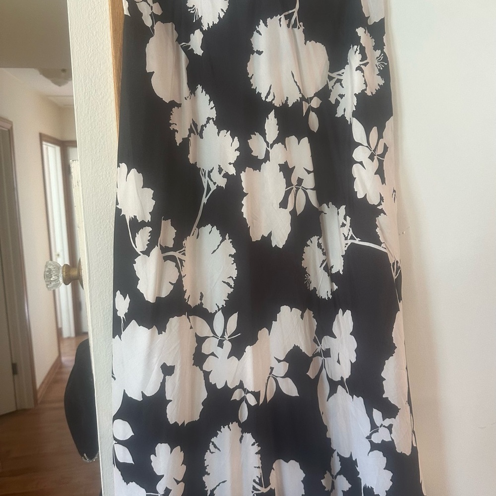 Amour Vert “Eve” Cupro Silk Midi Skirt